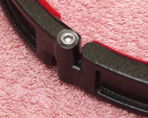 Tube ring assembled with the M4 cap head